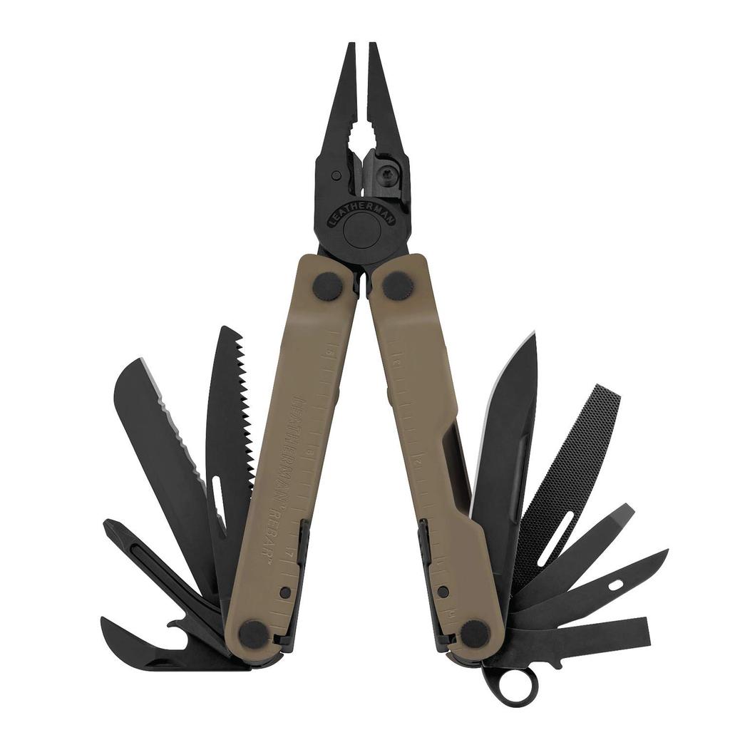 LEATHERMAN Multi-Tool REBAR with Nylon Case [Genuine Japanese Product] 25 Year Warranty LTJ Mark [Coyote]