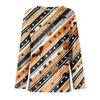 Women's Long Sleeve Halloween Print Top Split Hem Round Neck Casual Pullover Shirt with Festive Graphic Design for Seasonal Wear