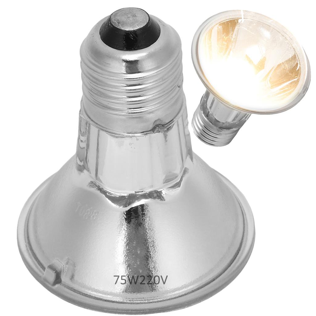 Reptiles Sun Basking Heating Lamp Bulbs Amphibian UBA UVB Sunbathe Bulb for Lizard75W 220V