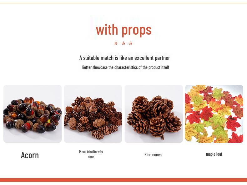 White and Yellow Pumpkin Model for Halloween and Christmas Decoration Wreaths