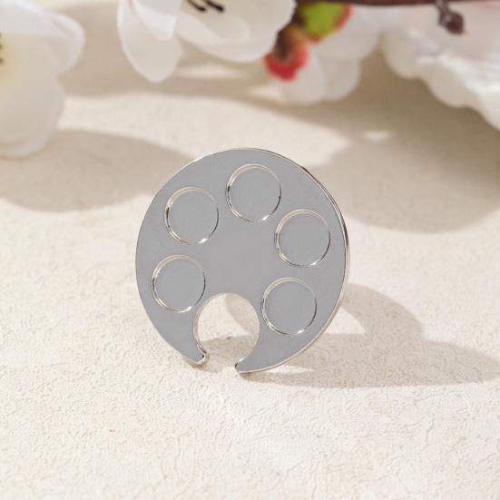 Mini Claw Ring Palette 3D Printed Nail Art Color Palette Mixing Ring Portable Small Nail Color Blending Tray for Nail Polishes