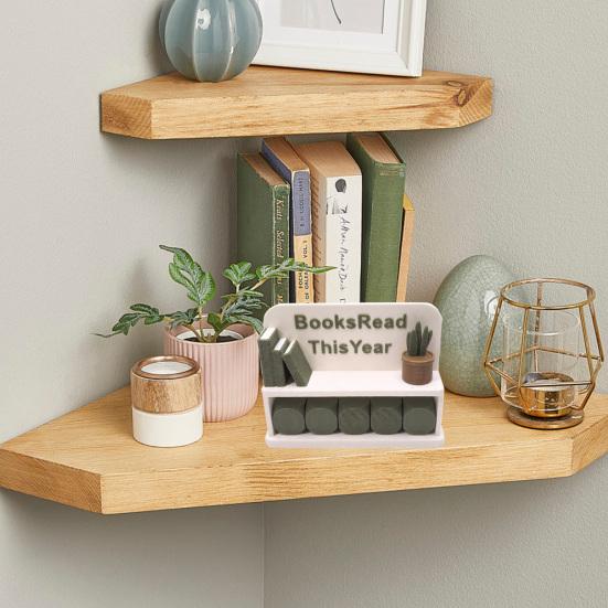 Yousheng Book Read This Year Counter 3D Reading Challenge Tracker Sign Bookish Gifts for Book Lovers Librarian Reader Table Shelf Bookshelf Decor