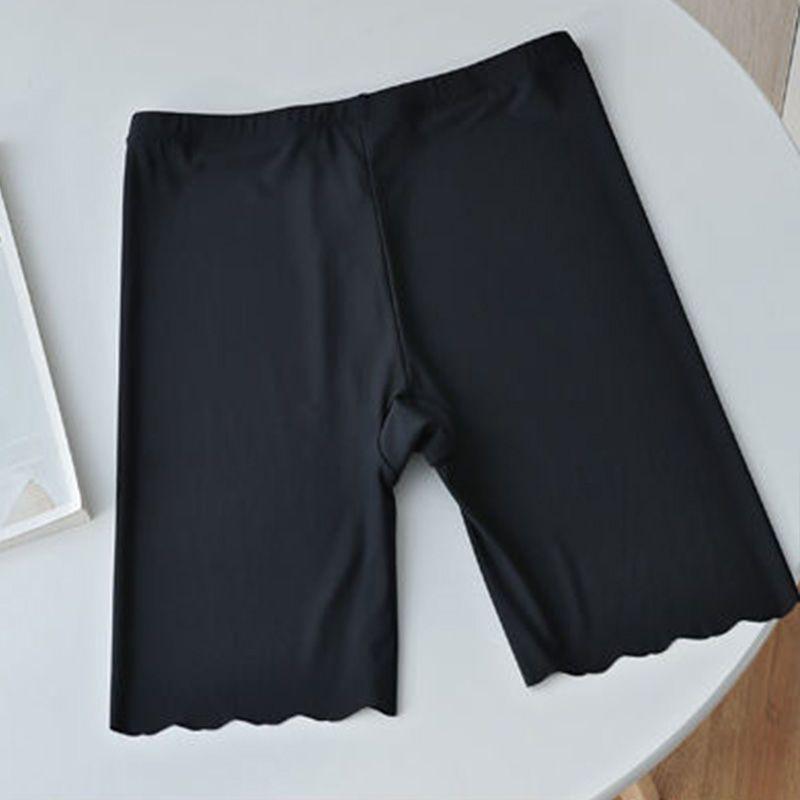 Ice Silk Women's Anti-Chafing Plus Size 2-in-1 Safety Capris