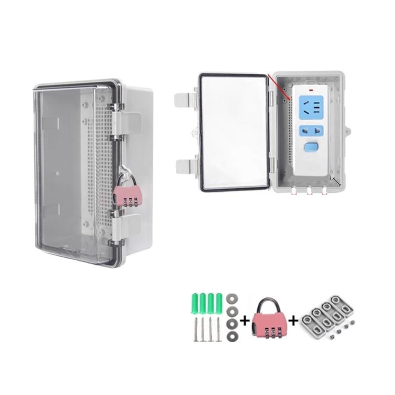 Weather Resistant Locking Electrical Enclosures High Strength Housing Strong Enclosures Outdoor Mounting for Garden