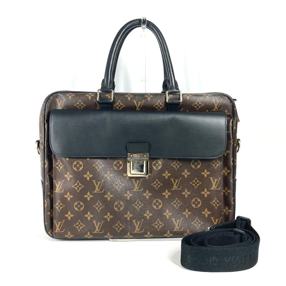 Louis Vuitton M56719 MonogramMacassar Weiche Aktentasche 2WEGE Handtasche Dokumententasche