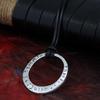 Viking Rune Letter Necklace Pendant for Men & Women - Long Sweater Chain Ornament