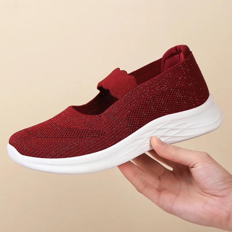 Women's summer shoes Casual Soft Sole Breathable Slip On sneakers for women Lightweight Comfortable Summer free shippiing shoes