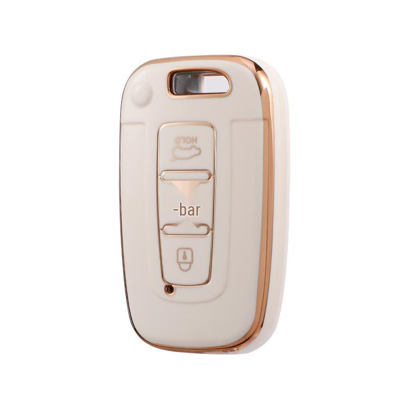 Hyundai Elantra 12th Gen, ix35, Sonata 8 Key Cover - Drop-Proof Protection with Full Shell and Buckle.