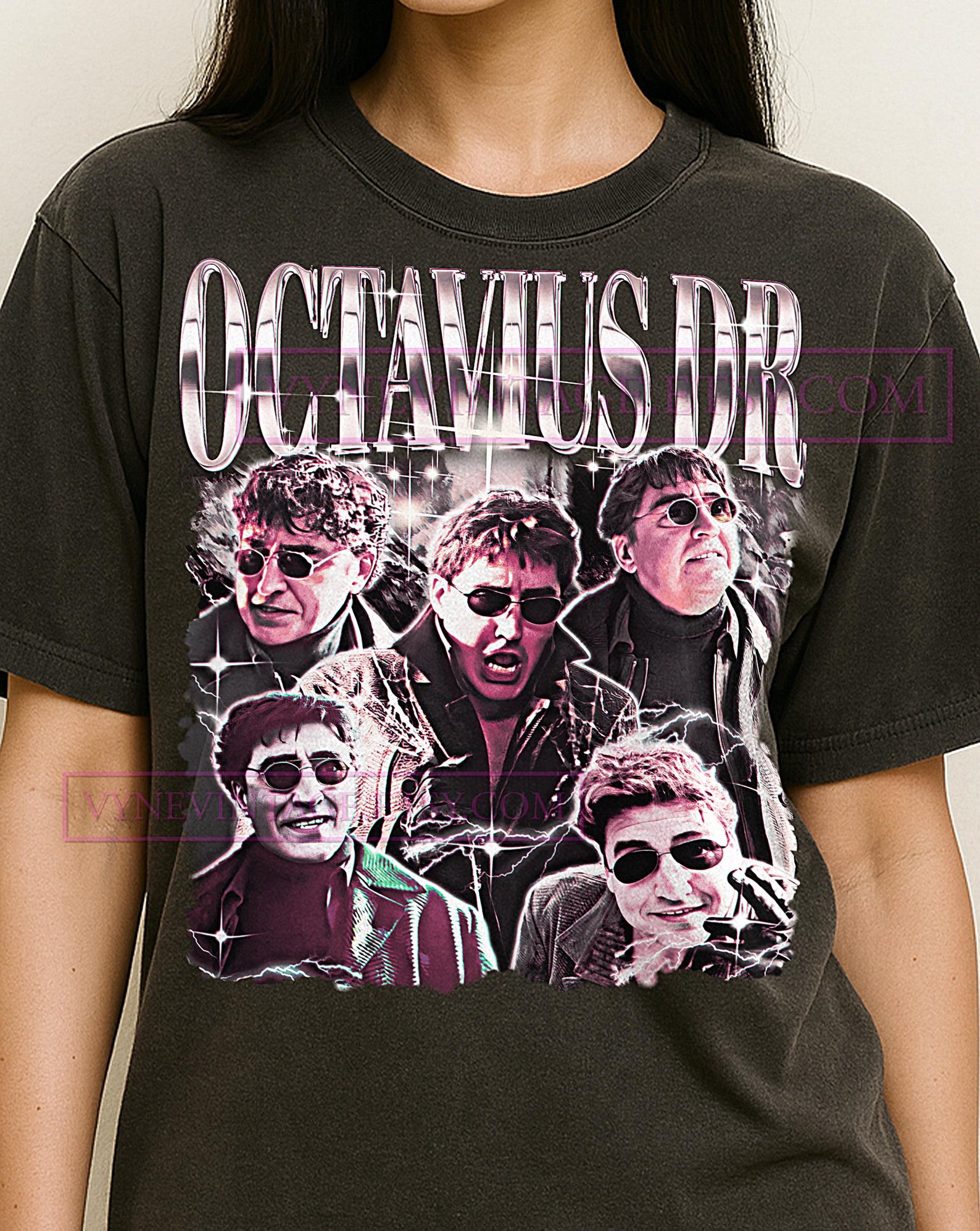 Octavius Dr Shirt, 90s Vintage Retro Bootleg Dr Octavius T-Shirt, Comic Villain Graphic Tee, Sci-Fi Movie Fan Shirt S