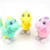Beaupretty 4 Pack Wind-Up Dinosaur Toys, Durable Plastic, Manual Winding No Batteries, Promotes Hand-Eye Coordination