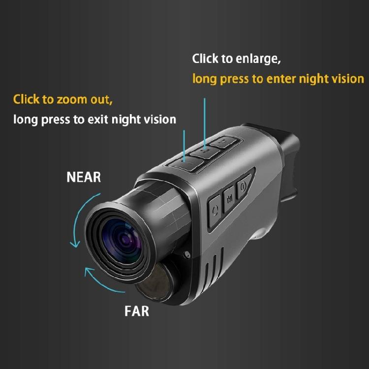 IR Night View Monocular 1080P Recording 16x Digital Zoom Hunting Telescope For Outdoor Enthusiasts