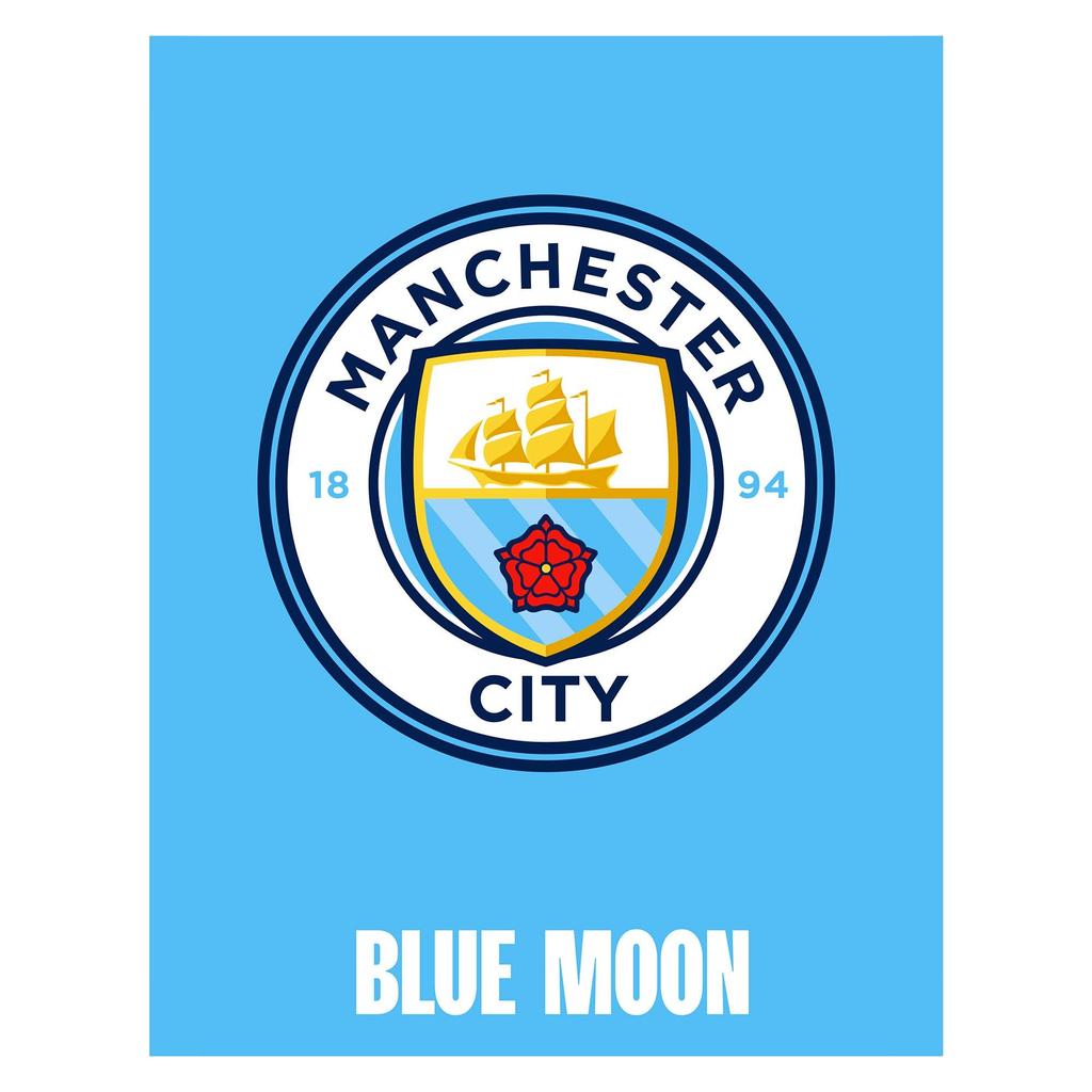 Manchester City FC Blue Moon Rug