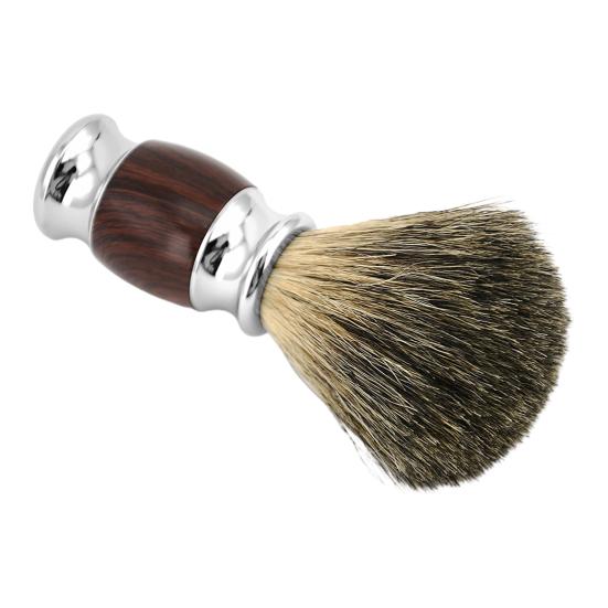 Yousheng Badger Hair Shaving Brush Alloy Handle Professional Shaving Tool Men Facial Beard Cleaning Tool for Barber Shop