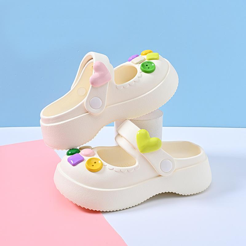 

And Soft Durable Childrens Eva Garden Shoes Princess Design Slipresistant Summer For 170 білий