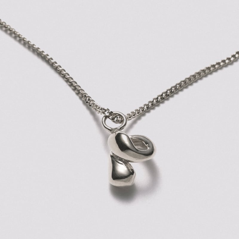Hustad 241 Twist Flower Necklace_925 Silver Necklace