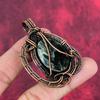 Seraphinite pendant copper wire wrapped pendant handmade pendant copper jewelry original gemstone pendant wire wrap jewelry anniversary gift
