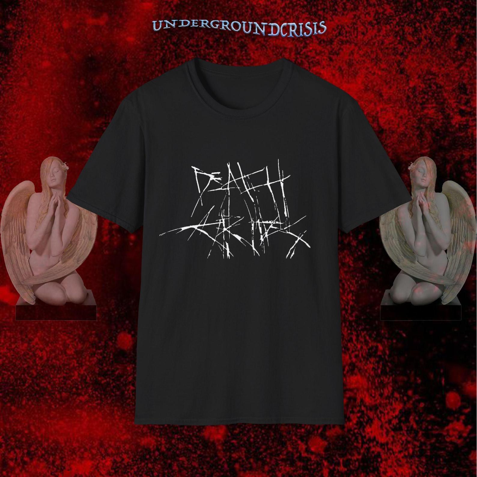 Футболка с логотипом-царапиной Death Grips 4XL