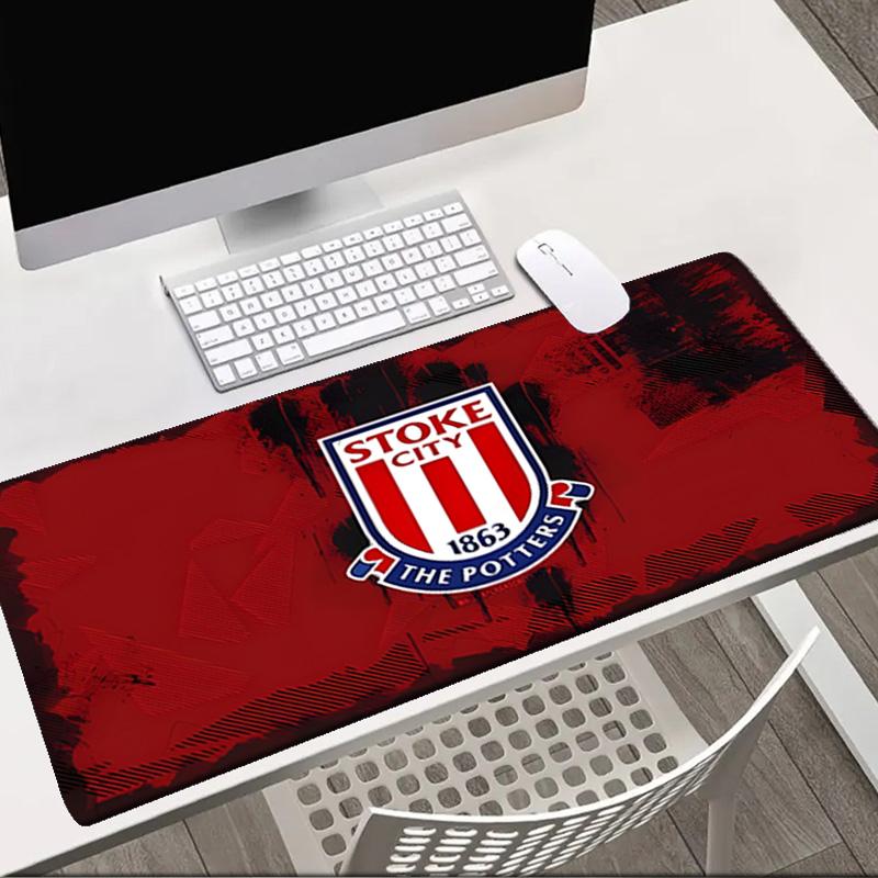 Stoke City Football Club   Mouse Pad Office Desk Mat, Gaming Mouse Pad Mousepad, Keyboard pad,Heavy-Duty Non-Slip Rubber Backing, Gift