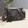Retro and old textured soft leather messenger bag shoulder bag