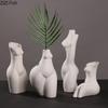 Nordic Nude Figures Vase Human Body Ceramic Vases Bust Character Plant Pots Decorative Flower Arrangement Home Decoration Modern