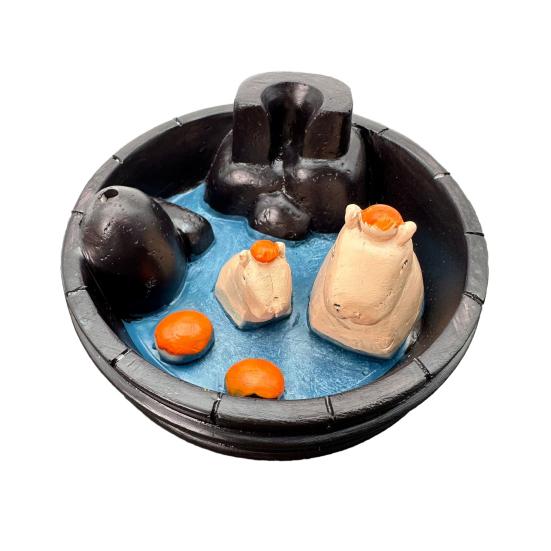 

Капибара курильница для благовоний с обратным потоком держатель для благовоний в виде фигурки капибары с эффектом водопада для ароматерапии спальня йога студия чёрный