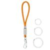 Paracord Lanyard For Keys Heavy Duty Paracord Keychain Clip Badge Holder Buckle Lock Clip Rope Hook 3 Key Rings For Outdoor