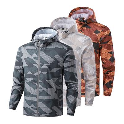 Men's Spring and Autumn Mountaineering Jacket Thin Casual Quick-Drying Windbreaker Outdoor Sports Jacket