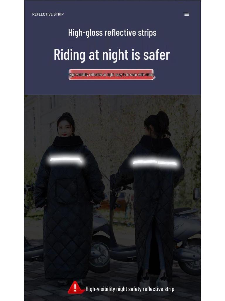 Winter Fleecegefütterte Rad- & Motorrad-Windjacke zur Trennung von Mann und Fahrzeug