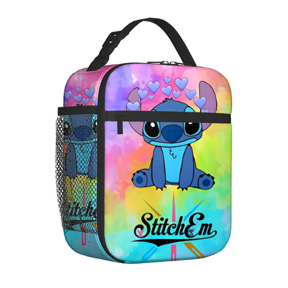 Qi Portable Lunch Bag Primary And Secondary School Students Full Printed Meal Bag Ice Bag Picnic Ice Bag