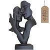 Modern Decorative Figurine - Decorative Sculpture Faces Lovers - FaceS Black