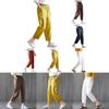Cotton Linen Casual Female Pants Korean Style Loose Tapered Long Pants For Women