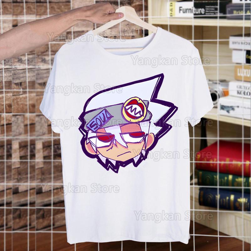 Soul Eater Anime Manga Ohkubo Shinigami Funny T Shirt Men New Casual Short Sleeve Tshirt Homme Manga Unisex T-shirt Tees