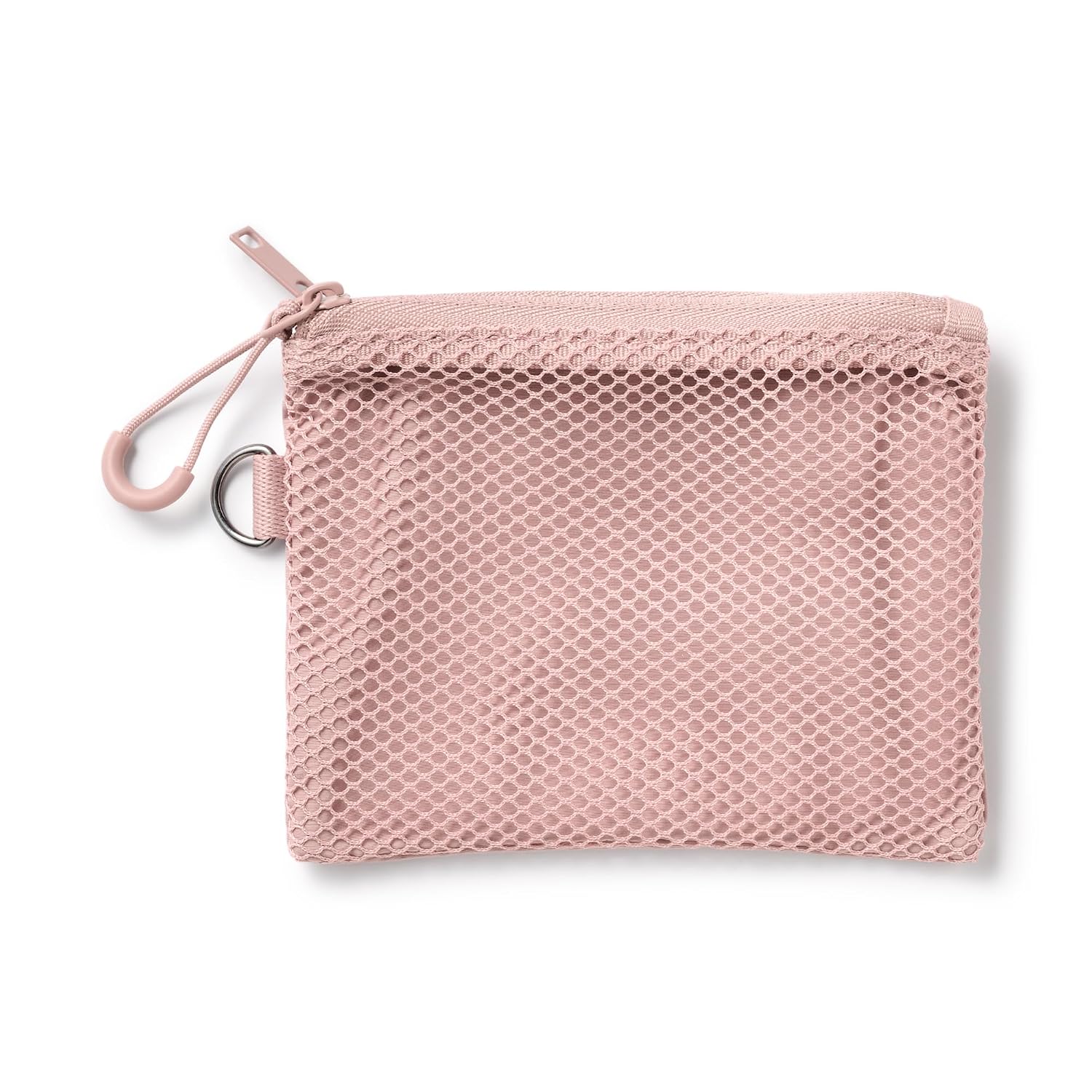 Muji Polyester Double Zipper Case Pink S Approximately 1013.5cm