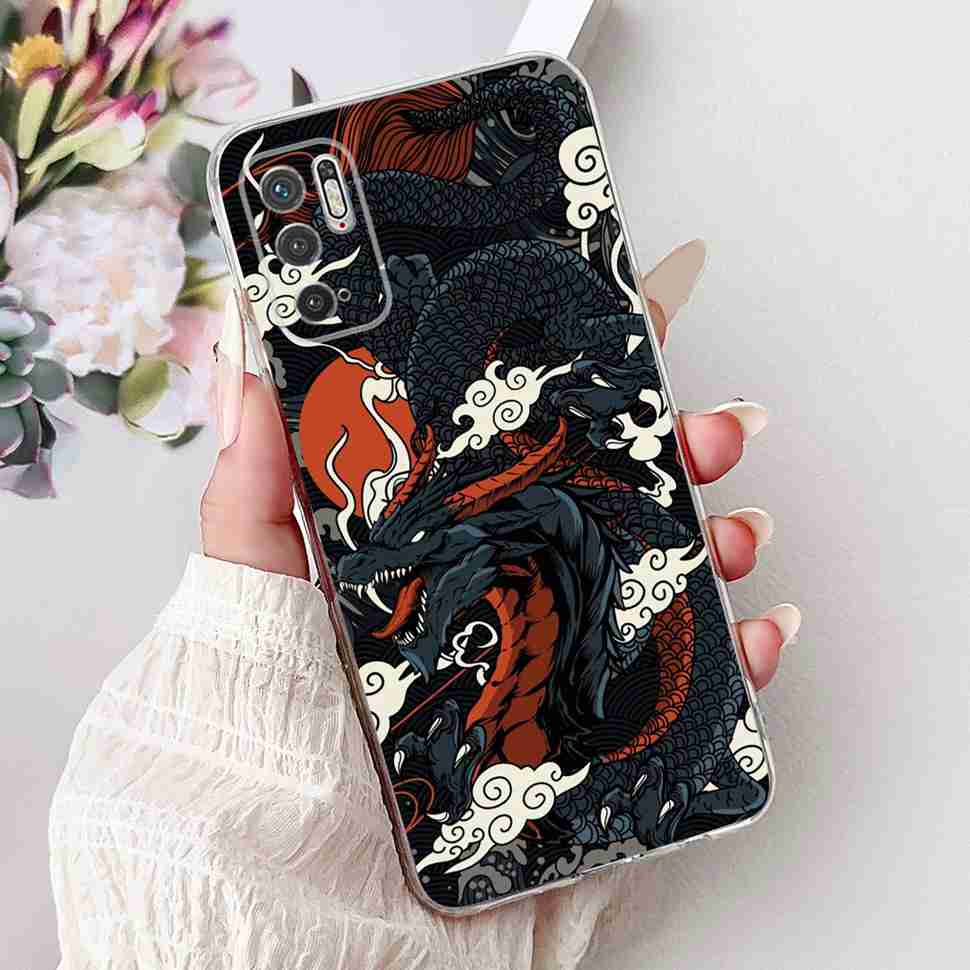 For Redmi Note 10 5G Case Fashion Rose Bow Soft Silicone TPU Back Cover For Xiaomi POCO M3 Pro 5G 6.5" Shockproof Phone Cases