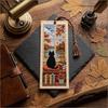 Cross Embroidery Seasonal Cat Embroidery Bookmark Book Page Marker Material Kit Beginners