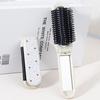 1pc Butterfly Print Compact Folding Air Cushion Comb with Mirror - Small and Portable, Suitable for Both Men and Women