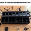 Robust ABS Construction Screw Bolt Organizer Sorter Tray Offering Screw Sorting For Easy Organization In Car
