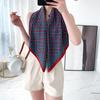 Spring square scarf silk scarf French retro women's simple and versatile foreign style fashion temperament twill silk scarf batch