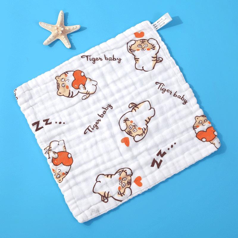 

5pcs Muslin 6 Layers Cotton Soft Newborn Baby Towels Baby Face Towel Handkerchief Bathing Feeding Face Washcloth Wipe Burp Cloth