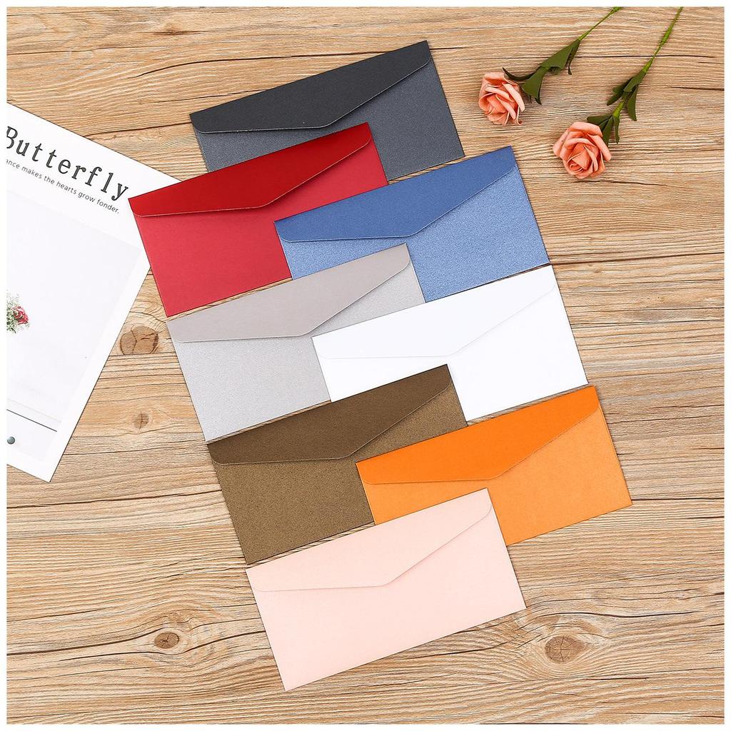 Custom Frosted Pearlescent Envelope with Hot Stamping and Logo Printing