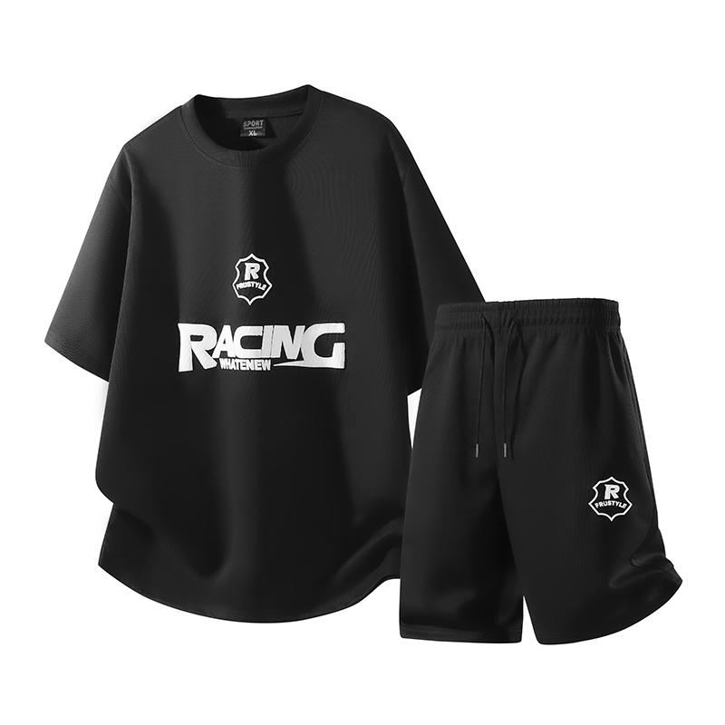Men's Short Sleeved Set Versatile Casual Sports Two-piece Set