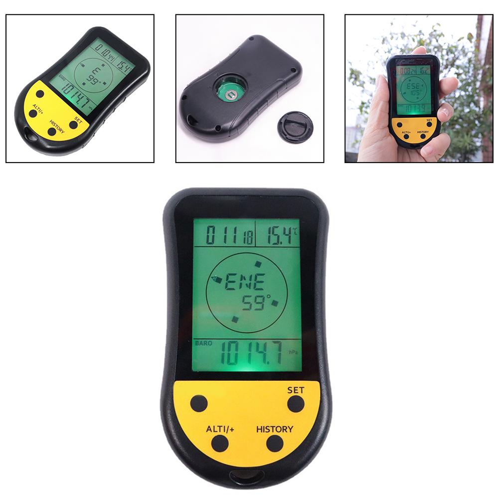 Portable Barometer LCD Weather Station For Fishing For Weather Forecasting Backlit Display Compact Design History Tracking