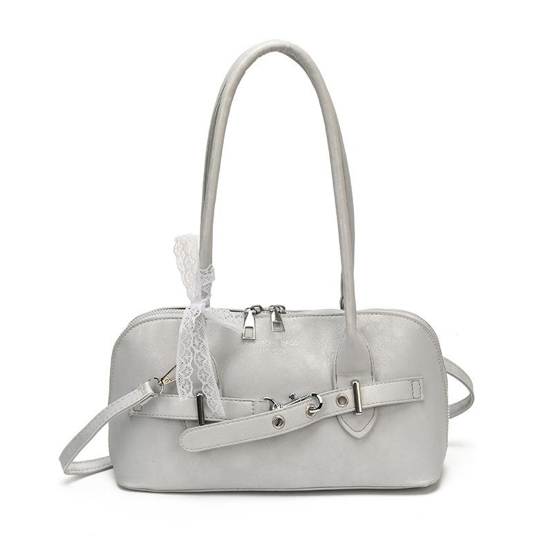 Large-capacity Commuter Retro Simple Casual Crossbody Bag for Women with Shoulder Strap and Underarm Closure