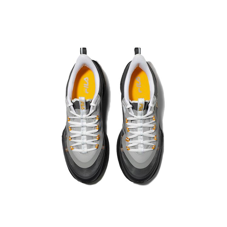 Fila Neuron 5 Textil, Synthetikleder Niedrig geschnitten Laufschuhe Unisex Grau Schwarz 1RM01672D_006