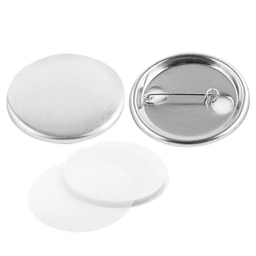 25/50sets Glossy Tinplate Button Badge Kit DIY Handmade Brooch Accessories Consumables for Anime/Game/Handicraft Lovers Fans XJM