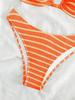 2025 European & American Striped Three-Point Bikini - Sexy Women's Summer Swimwear