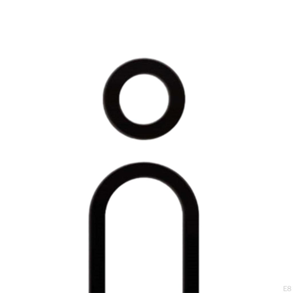 Znak Toaletowy 3D, Prosta Akrylowa Dekoracja Ścienna, Znak do Parków, Restauracji, Centrów Handlowych