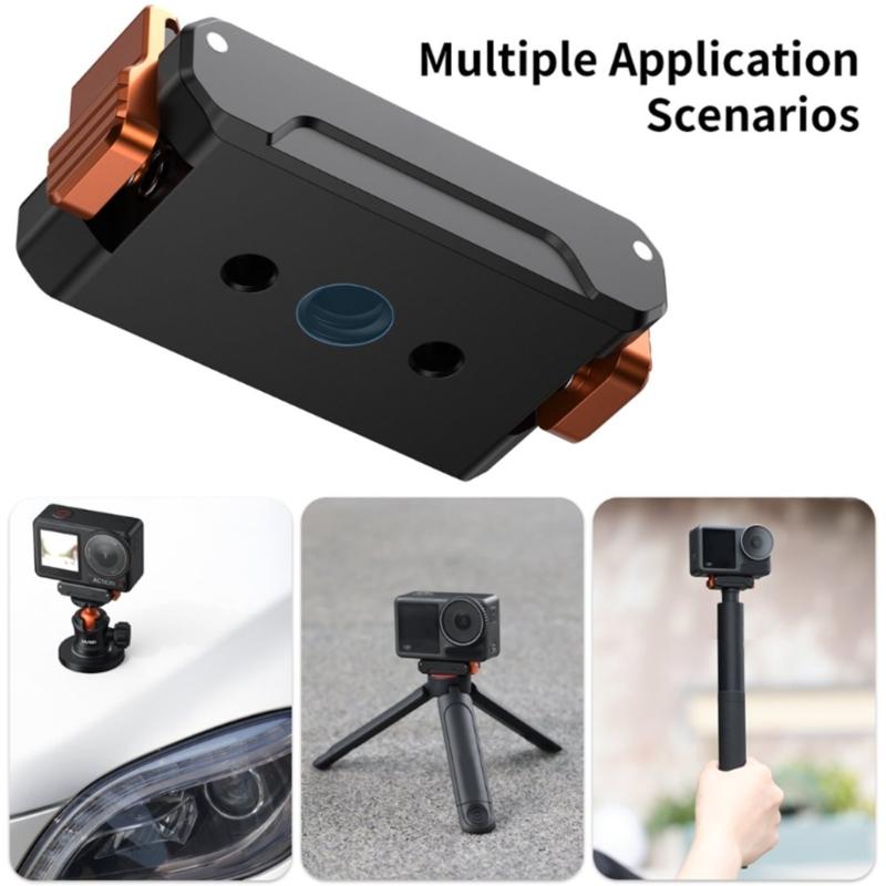 Aluminium Magnetic Quick Release Mount for Action 4/3 Protective Frame Case Aluminium Adapter for Action Camera Accessories