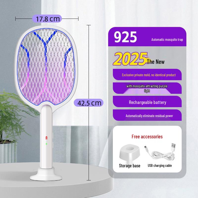 Rechargeable Electric Mosquito Swatter with Lithium Battery Mosquito Repellent - Fly Killer and Mosquito Killer.