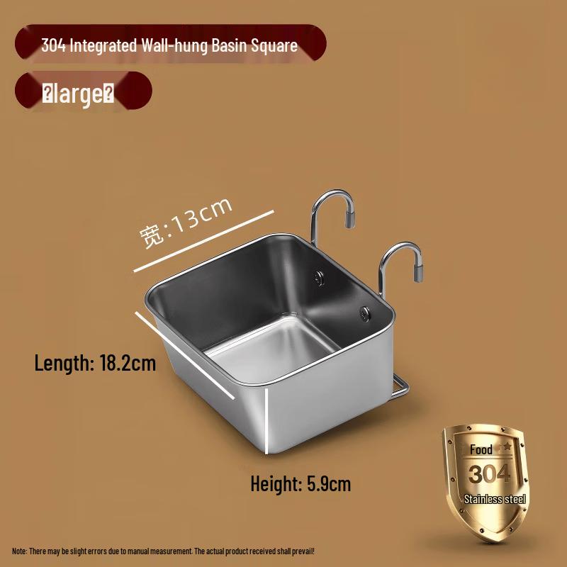 304 Stainless Steel Hanging Pet Bowl